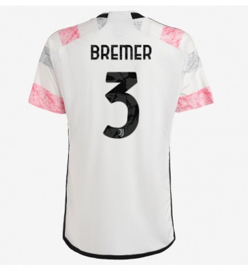 Juventus Gleison Bremer #3 Koszulka Wyjazdowych 2023-24 Krótki Rękaw